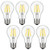 Dimmable Edison LED Bulb, Daylight White 4000K, Kohree 6W Vintage LED Filament Light Bulb, 60W Equivalent, A19 E26 Base Lamp for Restaurant,Home,Reading Room, 6 Packs Daylight White