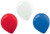 amscan Latex Party Balloons, 12",  Red, White and Blue , 288 Ct.