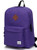 Lightweight Backpack for School, VASCHY Classic Basic Water Resistant Casual Daypack for Travel with Bottle Side Pockets (Purple)