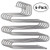 HOMEIDEAS Pants Hangers Space Saving S-Shape/Type Multi Layers Pants Hangers Organizer Stainless Steel Trousers Hangers for Pants Jeans Scarf(5 Layers,6Pcs)