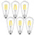 OMAYKEY 4W 4000K Dimmable LED Edison Bulb Daylight White 40W Equivalent 400 Lumens, E26 Medium Base ST64 Vintage Edison Light Bulbs, 360 Degree Beam Angle, 6 Pack