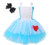 Tutu Dreams Princess Alice Cosplay Dress Costumes Blue Fluffy Tulle Birthday Party Dress up Tutu Dreams Princess Alice Cosplay Dress Costumes Blue Fluffy Tulle Birthday Party Dress up