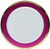 Amscan Premium Plastic Round Plates With Bright Pink Border | Party Tableware | 6 Pk.