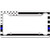 JASS GRAPHIX Heavy Duty Thin Blue Line American Flag License Plate Frame Matte Black on White Aluminum Composite