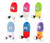 Just For Laughs Happy Pill Giggling Plush 6-Pack