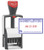 Heavy Duty Date Stamp with"Completed" Self Inking Stamp - 2 Color Blue/Red Ink