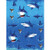 Creative Converting 040887 48-Count Sticker Sheets Shark Splash