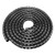 uxcell 25mm Flexible Spiral Tube Cable Wire Wrap Computer Manage Cord Black 5Meter