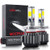 MOSTPLUS 4 Sides H4 HB2 9003 80W 12800lm Pair LED Headlight Kit Hi/low beams HID 6000K Bulbs
