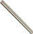 Fully Threaded Rod, 360 Brass, Nickel Plating Finish, #6-32 Threads, 36" Overall Length