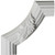 Ekena Millwork PML06X06AC-CASE-4 6 inch W x 6 inch H x 1 8 inch P Reeded Acanthus Leaf Panel Moulding Corner (4-Pack),
