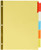 Avery Big Tab Insertable Dividers , Buff Paper, 5 Multicolor Tabs, Case Pack of 48 Sets (11109)