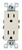 Leviton 5325-T 15 Amp, 125V, Decora Duplex Receptacle, Residential Grade, Grounding, 10-Pack, Light Almond