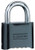 Master Lock Set-Your-Own Combination Padlock, Die-Cast, Black #178D (Pack of 4)