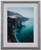 Modern Photo of Rocky Cliffs by Sea in Silver Frame, 13" x 15"