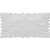 Ekena Millwork ROSC050X025BSHUF 5" W x 2 H x 1/2" P Medium Bushnell Rosette White