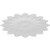 Ekena Millwork ROSC050X025OLMUF 5" W x 2 H x 1/2" P Medium Olmsted Rosette White