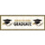 Creative Converting 335401case Classic Graduation Giant Party Banner 5'' Gold and Silver