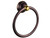 CROWN Hand Towel Ring Bronze for Bathroom Wall mount Hand Bath Towel Holder Oil Rubbed Bronze, Solid Brass CR206