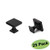 homdiy Cabinet Knobs Black 25 Pack HD6785BK Soild WxW:1-1/10inch Black Cabinet Hardware Knobs Metal Drawer Knobs Kitchen Knobs for Cabinets