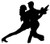 Wallmonkeys WM188192 Ballet Silhouette Couples Style 5-Black Peel and Stick Wall Decals (30 in W x 27 in H), Medium-Large