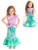 Little Adventures Magical Mermaid Princess Dress Up Costume & Matching Doll Dress (Medium Age 3-5)