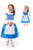 Little Adventures Beauty Day Princess Dress Up Costume with Hairbow & Matching Doll Dress (Medium (Age 3-5))