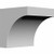 Ekena Millwork BKT07X07X07ST-CASE-2 7 1/4 inch W x 7 1/4 inch D x 7 1/4 inch H Stockport Bracket (2-Pack),
