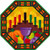 Amscan Kwanzaa Multicolored Octagonal Dessert Paper Plates | Party Tableware, 96 Ct.