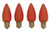 Celebrations UTRT4513 C9 Replacement LED Bulb, Red