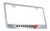 Dodge Logo Chrome Plated Metal License Plate Frame Holder