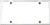 Billet Specialties 55020 Plain Slimline License Frame