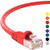 InstallerParts Ethernet Cable CAT5E Cable UTP Booted 10 FT - Red - Professional Series - 1Gigabit/Sec Network/Internet Cable, 350MHZ