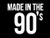 LLI Made in The 90's | Decal Vinyl Sticker | Cars Trucks Vans Walls Laptop | White | 5.5 x 4.7 in | LLI1411