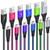 [6-Pack] USB Type C Charger Cable, Besgoods 6ft USB A to USB C Cable Fast Charge Nylon Braided Charging Cable Compatible with Samsung Galaxy Note 8 9 S8 S9 S10, LG V30 V20 G5 G6, Google Pixel and More