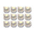 frestree Flameless Candles, Led Tealight Candles with Timer, Flameless Flickering Votive Tea Lights Candles Bulk Battery Operated, Outdoor Tealights(Warm White 12 Pack)