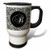 3dRose Purple 25th Birthday Travel Mug, 14-Ounce, Stainless Steel