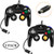 Gamecube Controller, Compatible with Gamecube / Wii U/ Wii / PC / Switch Controller, 2 Packs Classic Wired Gamecube Controller for Super Smash Bros with Turbo Function(2 Black)