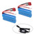2Pcs Rechargeable Lithium Battery 7.4V 1500mAh Universal Batteries for WLtoys 4WD Rc Cars 12403 12401 12402 12404 12428 Spare Part Replacement with Battery Charger