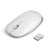 Eleshroom 2.4G Wireless Mouse, Portable Travel Mouse Slim Computer Mouse Silent Mice w/USB Nano Receiver for Laptop, Notebook, Macbook, PC, 3 Adjustable DPI Levels 800/1200/1600 (White Sliver)