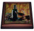 3dRose trv_36496_1 Glass of Wine in Napa Trivet with Ceramic Tile, 8 by 8", Brown