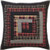 VHC Brands Rustic & Lodge Bedding - Cumberland Red Quilted Euro Sham, Chili Pepper