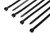 WISLIGHT Nylon Cable Ties 100pcs 14 Inch Assorted Self-Locking Multi-Purpose Nylon Zip Cable Ties Cord Wire Cable Tie Management, Black