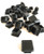 1 Inch Square Tubing End Caps (50 PK) (14-20 Gauge for Thinner Wall Tubing) Plastic Plugs/End Caps/Plastic End Caps/Plastic Plugs for Square Tubing/Black Plastic Square Plugs