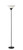 Adesso 7501-01 Pisces 73' Torchiere, Black, Smart Outlet Compatible