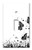 Art Plates Brand Single Gang Toggle Switch/Wall Plate - Black & White Butterfly