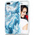 iPhone 7 Plus Case,iPhone 8 Plus Case Blue White Marble,Slim Soft Flexible TPU Marble Pattern Cover for Apple iPhone 7 Plus/8 Plus