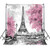 Riyidecor Eiffel Tower Backdrop Gray Paris Photography Background Pink Black and White 5x7ft Decoration Celebration Props Party Photo Shoot Backdrop Blush Vinyl Cloth