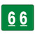 Smead DCCRN Numeric Color-Coded Numeric Labels, Number 6, Green, 500 Labels per Roll (67346)