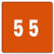 Smead DCC Numeric Color-Coded Labels, Number 5, Brown, 250 Labels per Roll (67425)